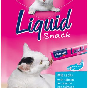 Vitakraft Cat-Liquid snack zalm & omega, 6 stuks