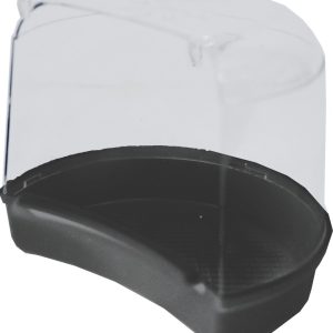 Badhuis voor ronde kooien, zwart.