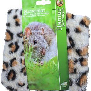Boon hangmat knaagdier pluche luipaard print, 35 cm.