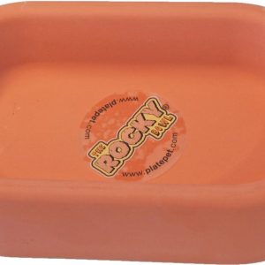 Konijnen-eetbak beton ovaal, 21 cm.