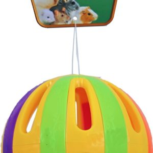 Boon knaagdierspeelgoed bal plastic met bel, 12,5 cm.