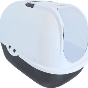 Moderna kattentoilet Budget-Cat donkergrijs/wit zonder filter
