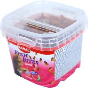Sanal kat fish bites cups, 75 gram.