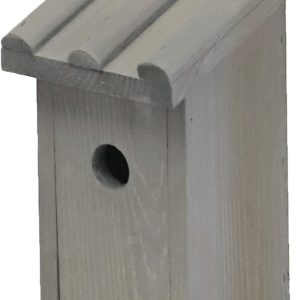 Mezenkast buiten grijs, ribdak.