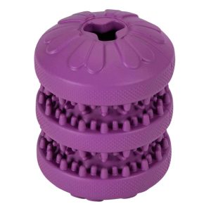 FREEDOG Rubberen snackroller VIOLET 8 x 6 x 6 cm