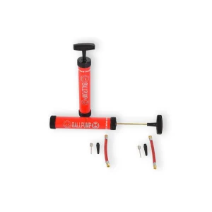 Set van 2 Rode Ballenpompen van 23cm - Handpomp voor Voetbal - Pomp voor Ballen - Luchtpomp - Inclusief Naald