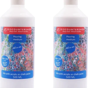 Pouring medium 2x 500 ML Pouring medium Kant en klaar hulpmiddel