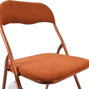 Premium Klapstoel Zithoogte 43 cm - Velvet Klapstoel Kopen - Partystoel Camel