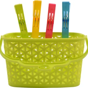 Wasknijpermandje voor knijpers - Mandje voor je knijpers afmeting 22x13x12.5 Groen