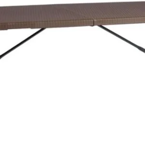 Inklapbare tafel | campingtafel Tuintafel inklapbaar rattan look 180X76X74 cm HDPE
