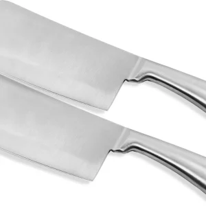 Hakmes 2 stuks multifunctioneel RVS Mes van 31cm gewicht van 268 gram : De Ultieme Snijkracht voor Hakken, Koken en Vlees