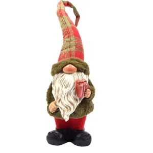 1 Stuks Kerst kabouter in schattig design | 12x10x50 |tuinkabouter voor kerst decoratie |decoratieve kabouter kamerdecoratie voor binnen en buiten |dwerg klein