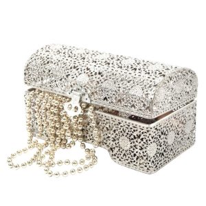 Prachtig oosterse stijl |Juwelendoosje | bewaarblik | Juwelenkistje | Sieradenkistje | Kaarsenhouder | Sieradendoos metaal -20x10x11