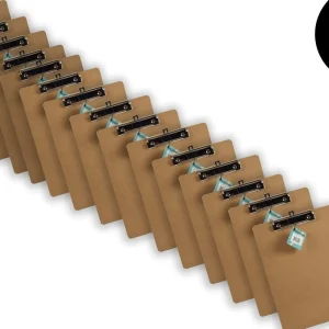 15x Klemborden - Klemborden A4 - Klemborden hout A4 31 x 22 x 1.5 cm