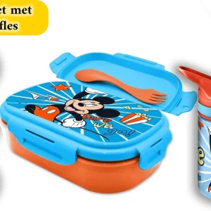 Mickey Mouse Lunchset - broodtrommel en drinkbeker 400 ml