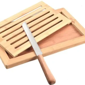 Houten broodsnijplank - Kruimelopvangplank Broodsnijplank -Geen broodmes