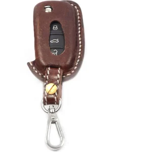 Handgemaakt Volkswagen Sleutel Cover | Lederen sleutelhoesje | beschermhoesje | autosleutel