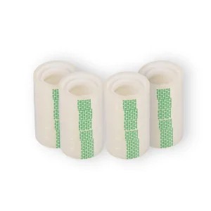 Set van 4 Doorzichtige Verpakkingstapes - Transparante Plakbandrollen van 12mmx10m - Plastic - 24 Stuks - Lichtgewicht 140g