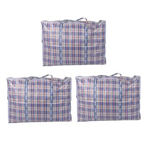 Praktische Opbergtas XXL - 130L Volume - Blauw, Wit & Rood - 3x Rits Opbergtassen - Ideaal voor Kleding en Speelgoed