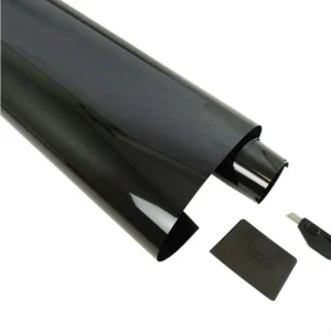 Raamfolie 50 x 300 cm donkergrijs 5% - raam of ruit met folie verduisteren - ruitenfolie