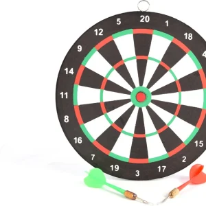 Mini Dartbord - 22 cm - tweezijdig - met 2darts
