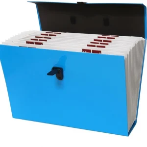 Map Met Handvat - Bestandsmap - Sorteermap - Officemap - Documentenmap - Archiefkast/koffer 27x18x 10 cm - Kantoor - Map - Papier - Office - Kantoor accessoires - Office mapping - Bureau - Office mappen - Kantoorartikelen