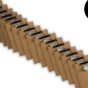 16x Klemborden - Klemborden A4 - Klemborden hout A4 31 x 22 x 1.5 cm