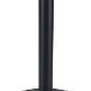 WC borstel + houder MYLAN - Zwart - RVS - Ø 10 x h 34 cm - Rond - Toiletborstel