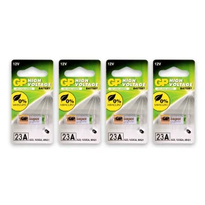 1 set van 4 stuks| 23A alkaline | Batterijen | alkaline batterijen |  12V