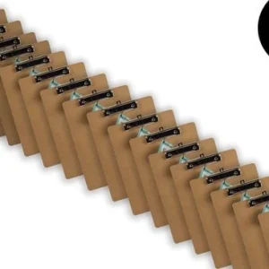 18x Klemborden - Klemborden A4 - Klemborden hout A4 31 x 22 x 1.5 cm