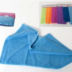 12x stuks microvezel huishoud/schoonmaakdoek gekleurd hoge kwaliteit - 40x60 cm - Vaatdoekjes - Wonderdoeken - Microvezeldoekjes