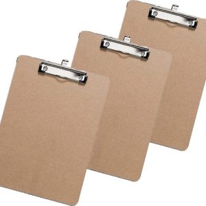 3x Klemborden - Klemborden B4 - Klemborden hout B4 39 x 28 x 0.3 cm