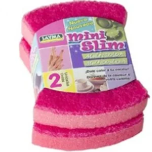 Zachte schuurspons Gekleurde schuursponzen 10x7x2cm 2 stuks | Schuursponsje |Spons | Afwas sponzen -