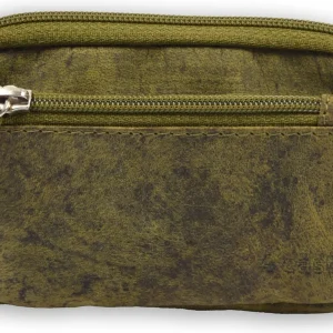 Auto sleutel portemonnee leer – RFID sleuteletui heren & dames – compacte sleutel organizer en kleine portemonnee met rits