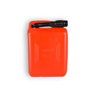 1x | Jerrykan | met trechter | Rood | Polyethylene | met afsluitbare kap | 10 liter | Benzinekan | Jerrycanhouder | 37.5cm*14.5cm*26.5cm