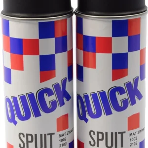 2 stuks Hittebestendig Spuitverf | Spuitlak | Spuitbus | Mat Zwart| | 400ml