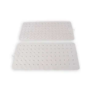 2x | Anti-Schimmel | Badmat | Badkamer mat |Wit | rubber | Douchemat | 76cm*36cm | diameter 102cm