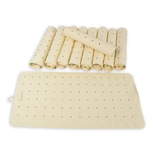 10x | Anti-Schimmel | beige | Badmat | rubber | Badkamer mat | Diameter:102cm | Douchemat | 36cm*76cm