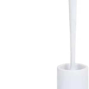 WC Borstel in Houder - Hoge Kwaliteit - Wit - 9cmx41cm - Kwaliteitsvolle Toiletborstel en Houder