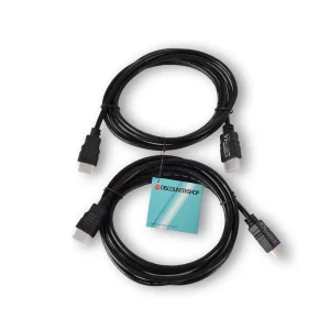 HDMI-kabel | 4k Ultra HD | HDMI 1.4 | 2 Meter | Zwart | kunststof | 2cm | Set van 2 | Audio/Video Verguld (HDMM2M)