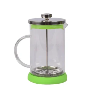 Milieuvriendelijke Groene Glas Cafetière - Koffiemaker | BPA-vrij | Vaatwasser Veilig | 9x5 cm, Gewicht 0.39 kg | 800ml Capaciteit