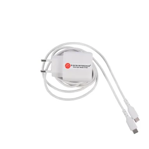 Witte Compacte 45W USB-C Oplader met 2m USB-C Kabel - Lichtgewicht en Milieuvriendelijk - Supersnel opladen