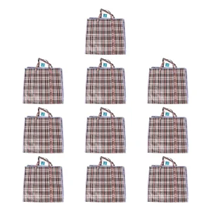 Ruimtebesparend Opbergen: 10 Multifunctionele Opbergtassen met Rits - Gebruik voor Kleding, Speelgoed, Wassen - 50cm x 48cm x 28cm