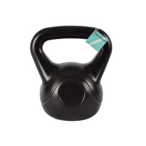 Zwarte Kettlebell – 8 kg, 10 kg, 12 kg | Kettlebell Kopen voor Thuis & Buiten | Duurzaam Kunststof met Cementvulling | Beste Kettlebell voor Fitness & Training