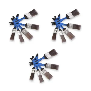 3set x 5pcs | Kwastenset | blauw/grijs/zilver | Kwasten | plastic | Verfkwasten | Schilderkwasten | 27cm*12cm*3.5cm