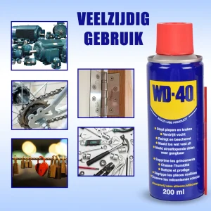 WD-40 Reinigingsspray & Ontvetter - 3 Stuks | Schoonmaakspray & Roestoplosser | 200 ml per Fles | Ideaal voor Ontvetten & Roest Verwijderen