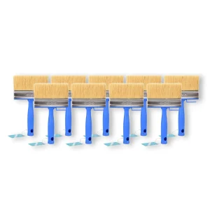 Professionele Blauwe Verfkwast Set - Hoogwaardige Plastic Kwasten voor Water- en Olieverf - 9-delige Schilderkit 20cm*12cm*3cm