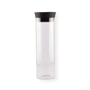 1x Stijlvolle Transparante Borosilicat Glazen Schenkkan | Schenkkan, Karaf, Schenkkannetje - Inhoud 1 Liter Lengte 27 cm – diameter 8cm