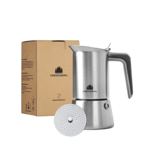 Cafetière expresso italienne en inox - 4 tasses