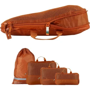 Housses de rangement et compression - set de 4 (Orange brique)